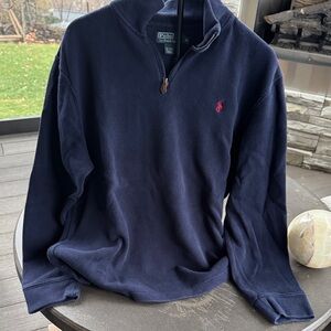 Ralph Lauren Dark Blue Quarter-Zip Sweater